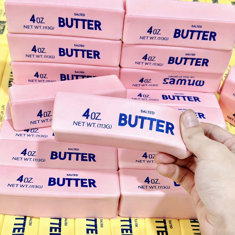 Simulated Strawberry Butter Cream Stick Squishy Squeeze Toy Handmade Diy Decompress Slow Rebound Squeeze Toy Relief Sensory Gift