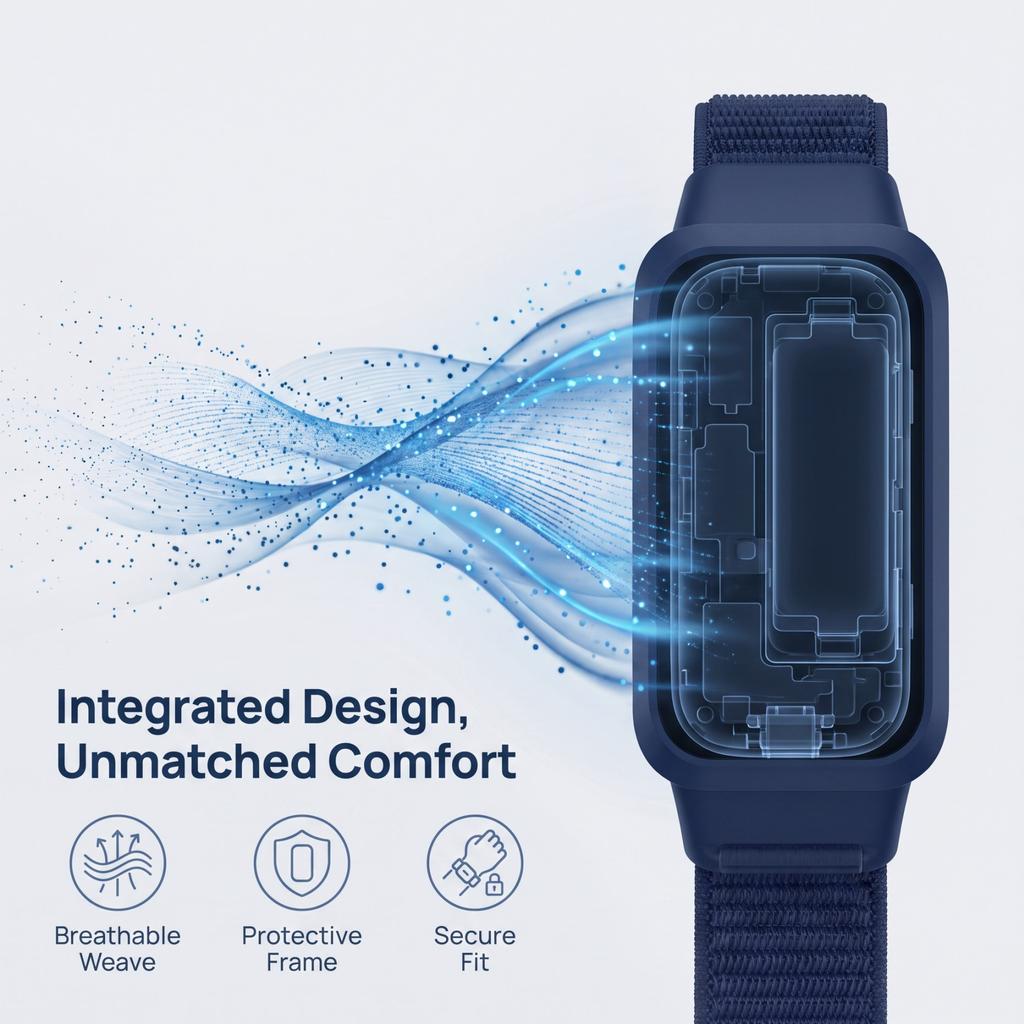 Nylon Straps for Xiaomi Band 9 Active/Redmi Band 3 Smartwatch Bracelet Sport Breathable Loop Correa For Xiaomi Miband 9 Active