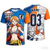 2026 Summer Japan One Piece Luffy Football Jersey Men T-shirt Football Special Jersey Adult Family Matching Quick-Drying T-shirt