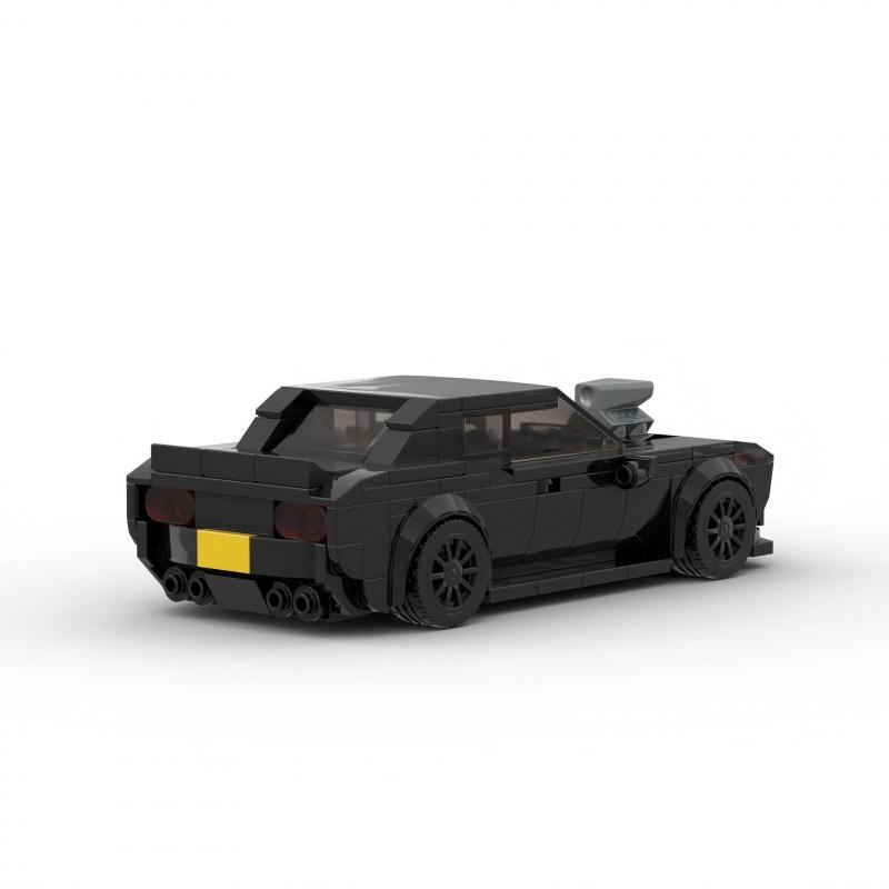MOC 8 Grid Classic Muscle Car Building Bricks Set Speed Series Vehicle Model