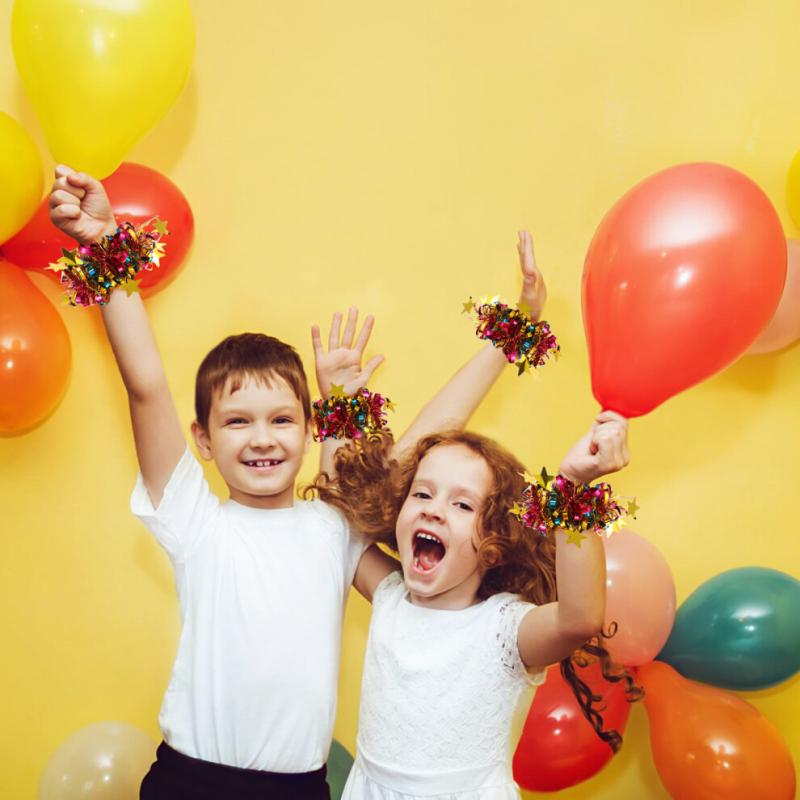 14pcs Cheerleading Pom Poms For Sports Event Assorted Color