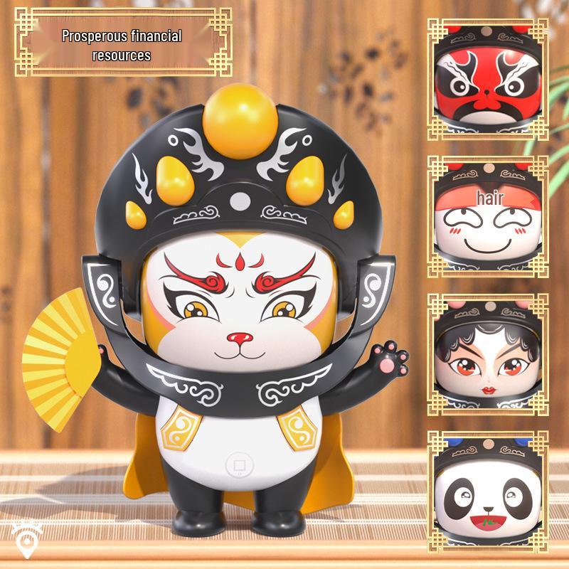 Sichuan Opera Panda Face-Changing Plush Toy Souvenir