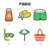 33pcs lot summer lovely shoe charms buckles hat watermelon accessories decoration for bracelet bag sandals kids outdoor gift