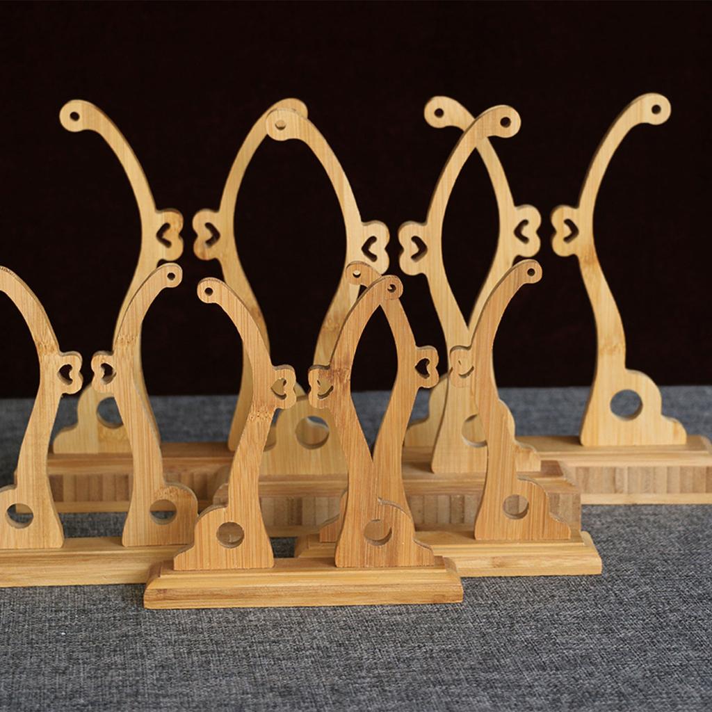 Supporto per Ventaglio in Bambù Stile Cinese Tradizionale per Decorazione da Tavolo Supporto Base per Telaio Ventaglio Strumento Espositivo Accessori