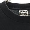King cotton 90s Made in USA Old Short sleeve T-shirt L black Men's Used