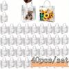 20-Pack Clear Plastic Gift Bags with Handles - Reusable PVC Party Favor Bags for Birthday, Wedding, Christmas, Mother's Day