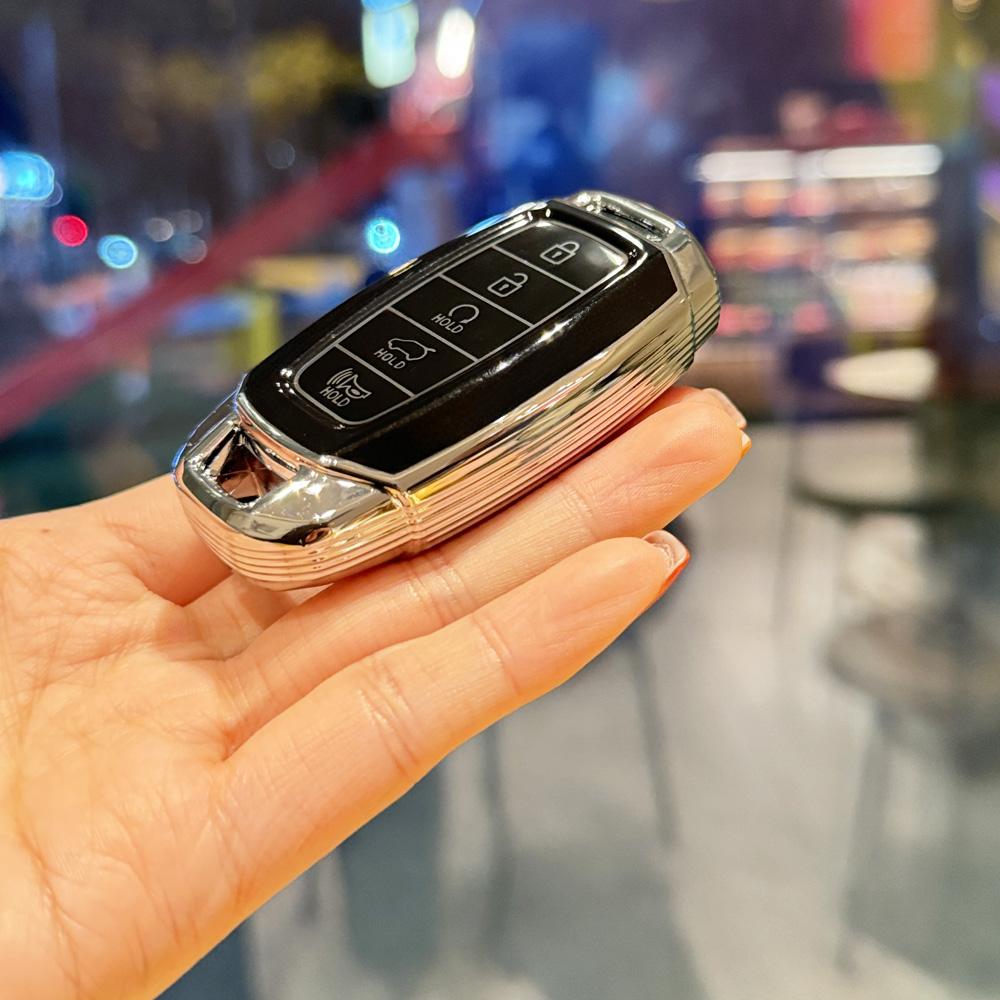5 Buttons TPU Car Key Case Cover Shell for Hyundai I30 Ix35 KONA Encino Solaris Azera Grandeur Ig Accent Santa Fe Palisade