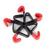 Black+Red Clip Hook Tool Organizers Steel Wall Mount Hooks 10 Pack Hooks