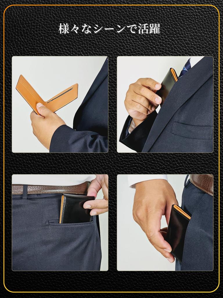 Fabrizio Wallet for Men and Slim Coin Easy To Made with Genuine Italian Leather by Top Leather YKK Zipper Ultra-Thin Women, Bifold, Purse, Use,