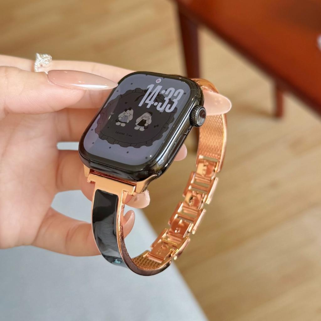 Suitable for Apple s11/10 Epoxy bracelet iwatch98765se female Huawei GT6 watch with Xiaomi 9pro