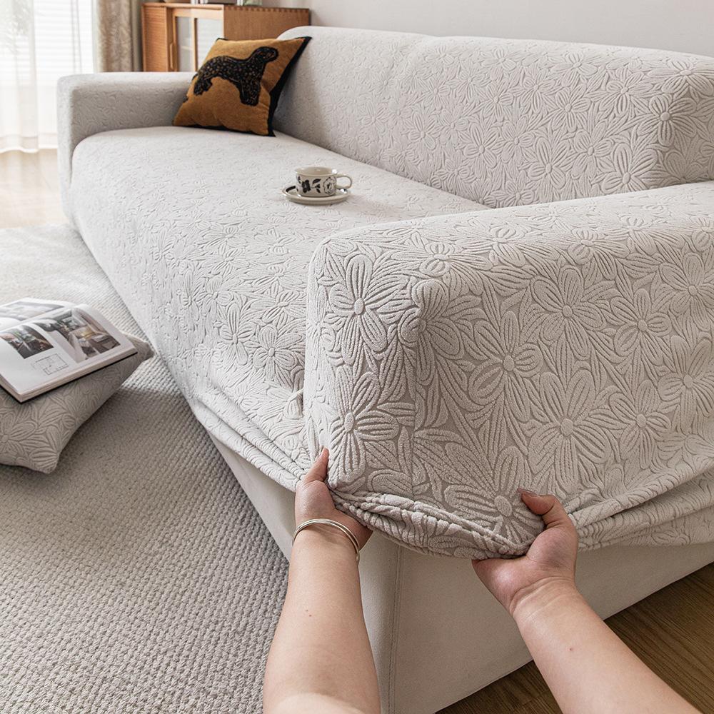 All Season Universal Lazy Sofa Cover Summer New Straight Sofa Cover Anti Cat Scratch Elastic Universal Sofa Protection Cover