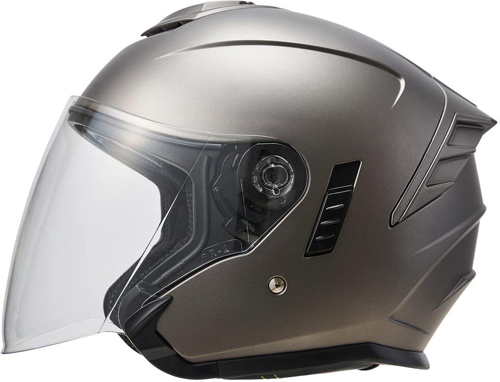Marushin Jet Motorcycle Flat Size M MSJ2 1002527 JE-1 Helmet, Gunmetallic, (57-58cm),