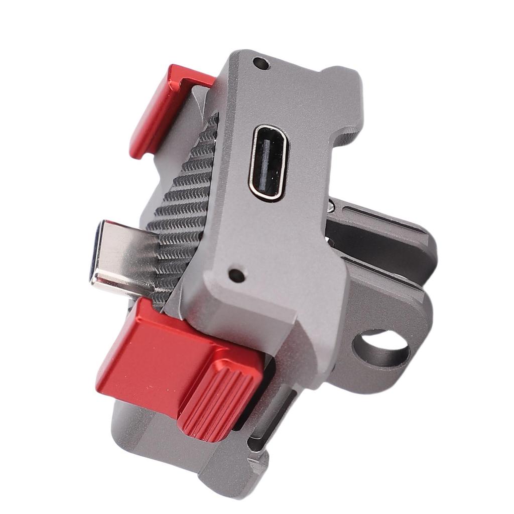 Charging Adapter Base Fit for Osmo Pocket 3 Action Camera Desktop Type C Charging Dock Aluminum Alloy Bracket Cold Shoe