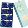 8pcs Creative Mix Color Scented Soap Rose Floral Scented Simulation Rose Rose Flower Petal DIY Rose Bouquet Wedding Decoration