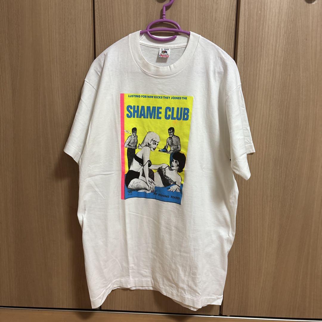 

[USED] 90s USA-made sexy printed T-shirt featuring an old magazine print