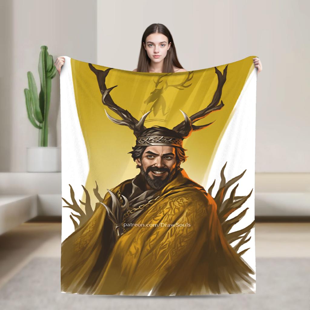Lyonel Baratheon Throw Blanket Comfortable Funny Blanket  For Living Room Travel Office Flannel Bedspread Bed Cover