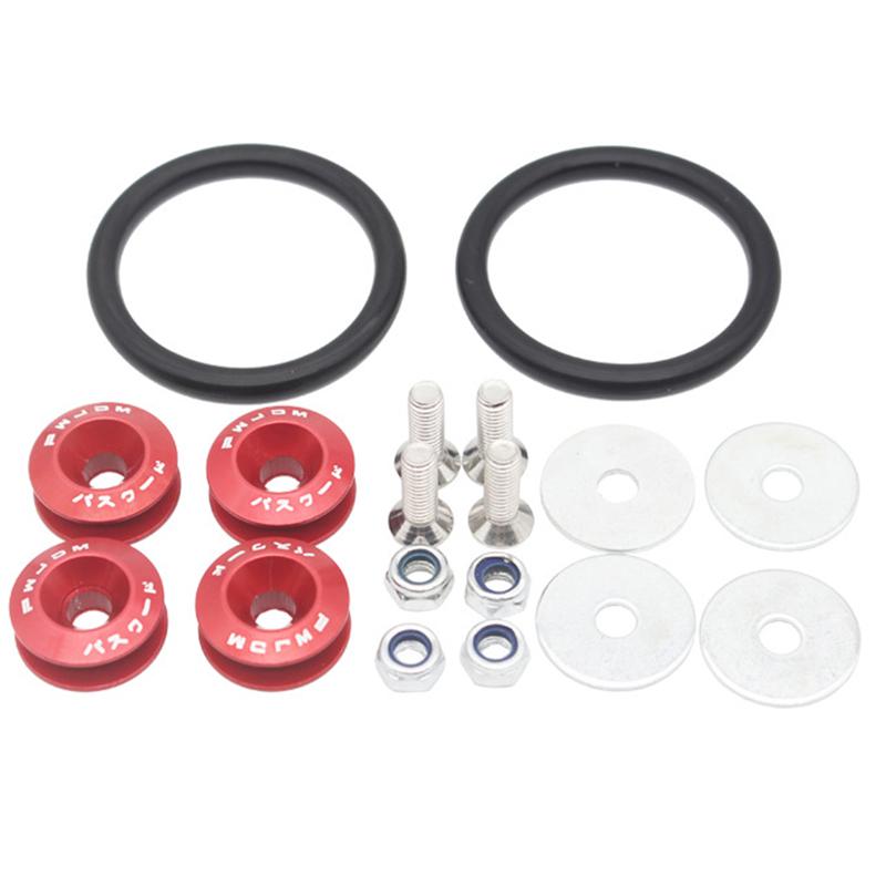 Aluminum Universal JDM Quick Release Fasteners Bumper Fender Washers For Car Honda Civic Kia Mitsubishi Detachable