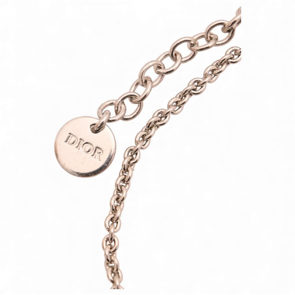 Auth DIOR Petit CD Rhinestone Bracelet Women's Jewelry Di6516bf Used