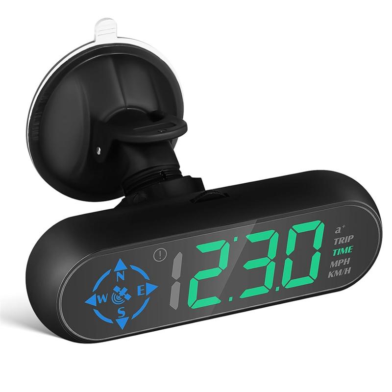 M64K-Car Digital GPS Speedometer Car Heads Up Display Speedometer Car Odometer Windshield Smart Speedometer Hud For Vehicle чёрный