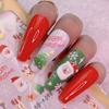 Manicure DIY Bird Festive Design Snowflakes 5D Embossed Nail Stickers Winter
