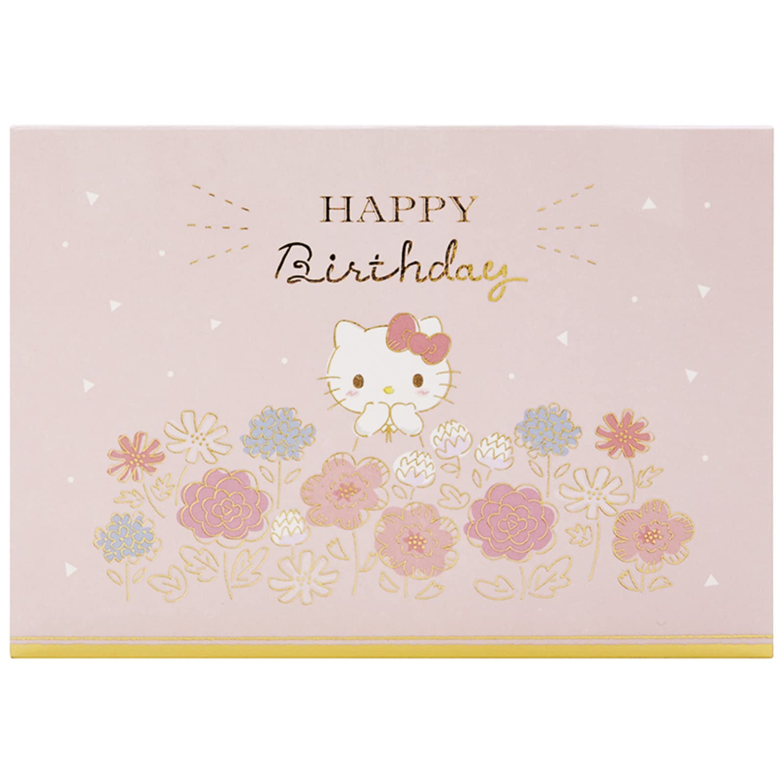 Sanrio Message Card Hello Kitty Flower Basket Party Greeting Card Shipping SANRIO 733172 (International Available) BD138-3 розовый
