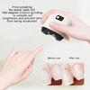 Electric Nail Grinder Featuring Built in Light Quiet Design Rechargeable Automatic for Comfortable Manicure