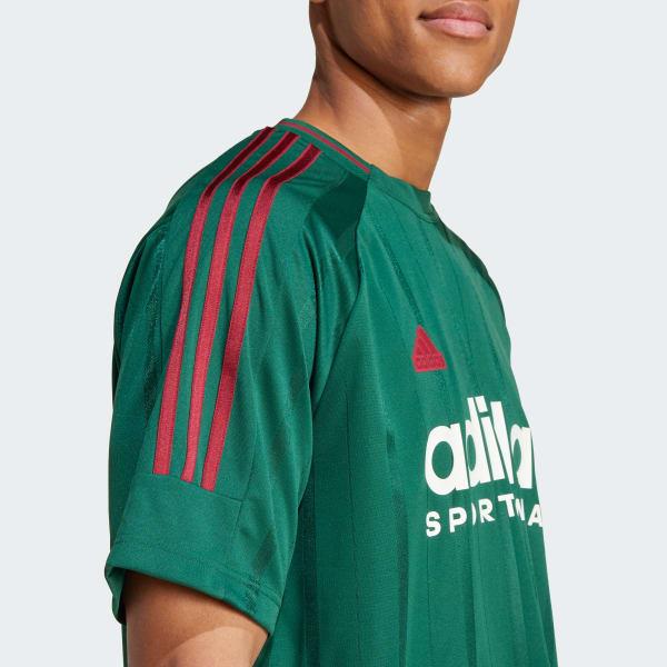 Adidas House of Tiro Nations Pack Tee Dark Green/Collegiate Burgundy/Cloud White Men Streetwear IY2053