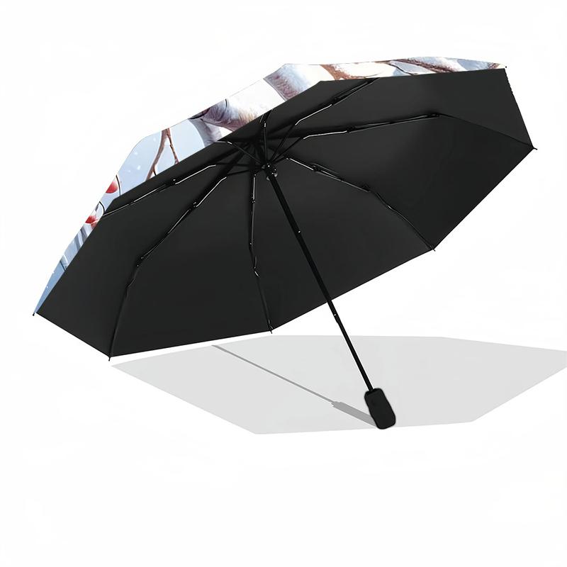 Sonne und Mond Wahrsagerei Automatischer Regenschirm, Kompaktes Design mit 8 Speichen, Faltbar und Tragbar, Outdoor-Freizeit und Täglicher Gebrauch-ideales Geschenk