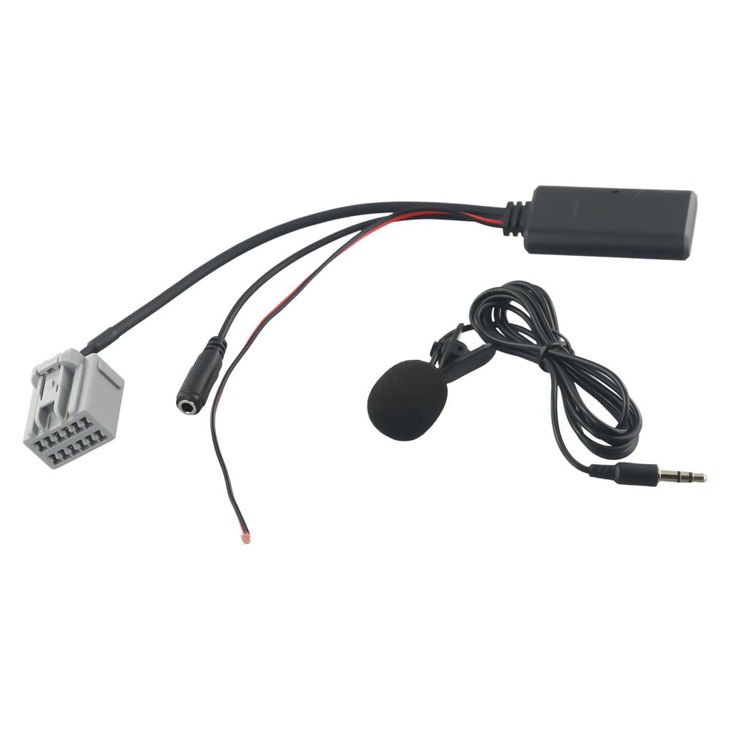 For Ford Fiesta 2008 2010 Aux Adapter Cable with 5 0 and Microphone Connects Mobile Devices To Car Radio AUX Input