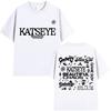 Korean Katseye Beautiful Chaos Tour T Shirt Kpop Vintage Harajuku Fashion Y2K Men Women T-shirt Cotton Loose T Shirts Fans Gifts
