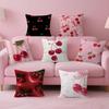 Red Cherry Fruit Creative Personalized Pillow Cover Kids Bedroom Wild Party Decor Pillowcase Kid Birthday Shower Gift