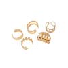 14K Gold-Filled Color-Preserving C-Shaped Ear Clip No Piercing Cuff Earrings - Handcrafted Jewelry Accessories