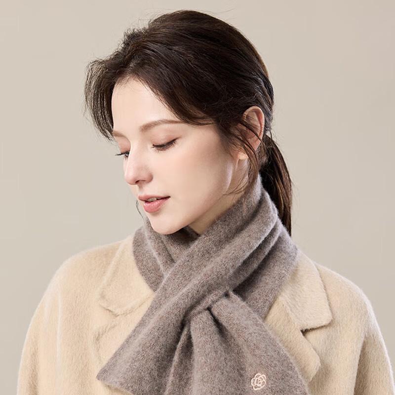 JIUMU Women's WR127 Cashmere Knitted Neck Warmer Scarf