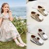 Fashion Girl Leather Shoes Spring New Child Shoe Simple Kids Casual Shoes Soft Soled Girls Shoe Anti Slip Kids Performance Shoe
