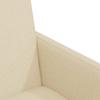 Dining Chairs with Casters 2 pcs Cream 57 x 66 x 94 cm Fabric