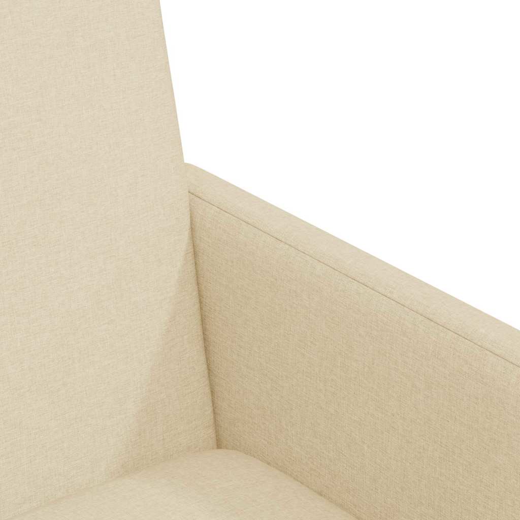 Dining Chairs with Casters 2 pcs Cream 57 x 66 x 94 cm Fabric