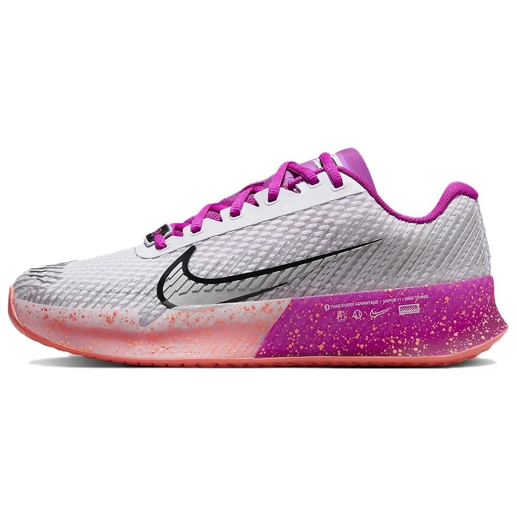 Nike Court Air Zoom Vapor 11 Premium HC NYC Tournament Pack Dámské Tenisky Stříbrné Sotva-Hroznové Živé-Hroznové FQ7266-500