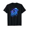 Biolumineszierende Leuchtende Quallen T-Shirt vintage gewaschen Grafik Weich Vielseitig Für Jeden Tag