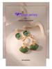 Elegant French Retro Mermaid Drip Oil Earrings: Non-Fading, Double-Sided, Color Block Dangling Jewelry for Women