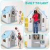 Kids Playhouse with Basketball Hoop Dartboard Indoor/Outdoor Playset Garden Games Cottage for Toddlers