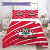 Southampton FC Muster Bettwäsche Steppdecken-Set Bettbezug Kissenbezug Heimdekoration Geburtstagsgeschenk (1 * Bettbezug + 2 * Kissenbezug ohne Füllung)