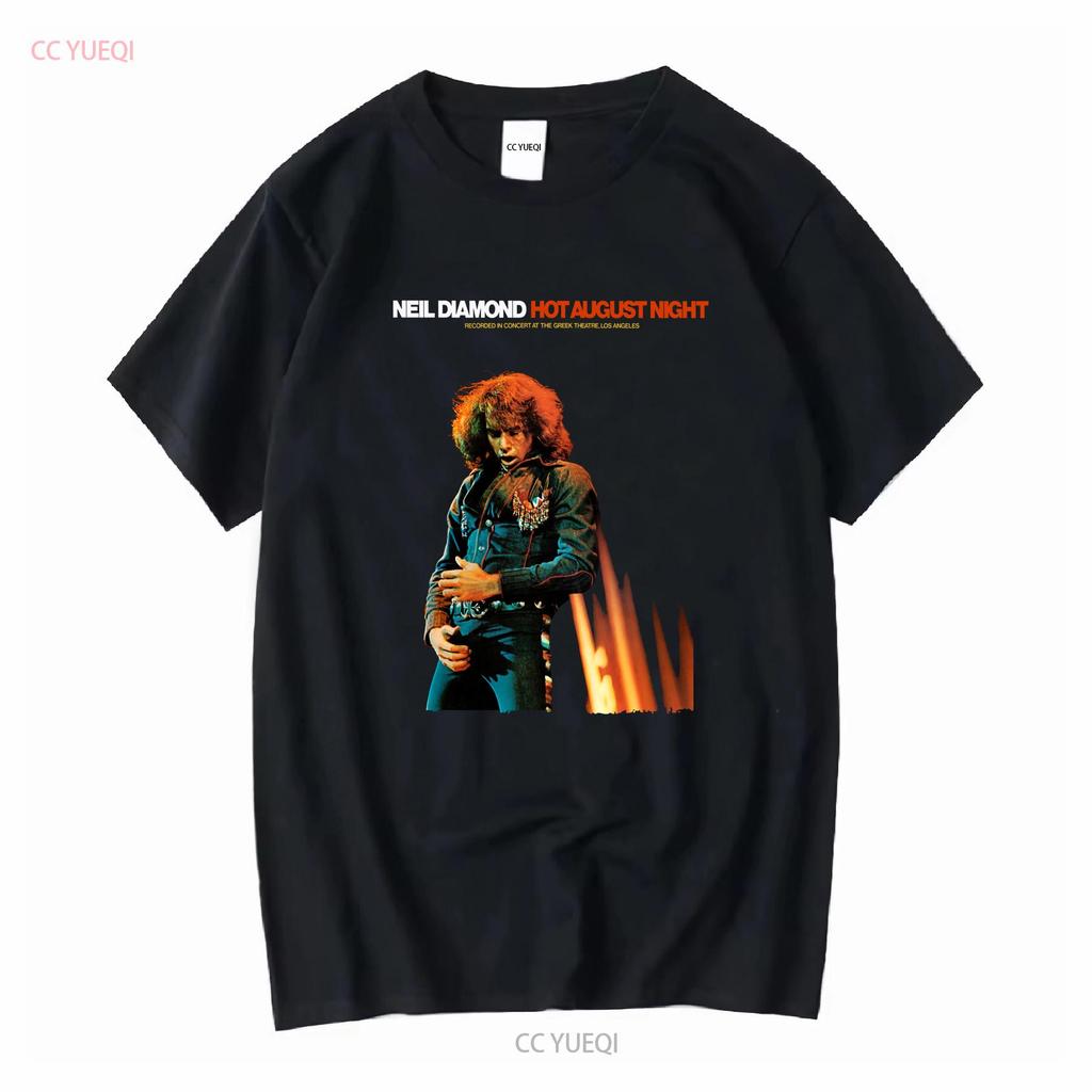 Hot August by Night Neil Diamond T Shirt Crunchy Granola Suite Cracklin' Rosie Long or Short Sleeves Vintage Washed Slightly