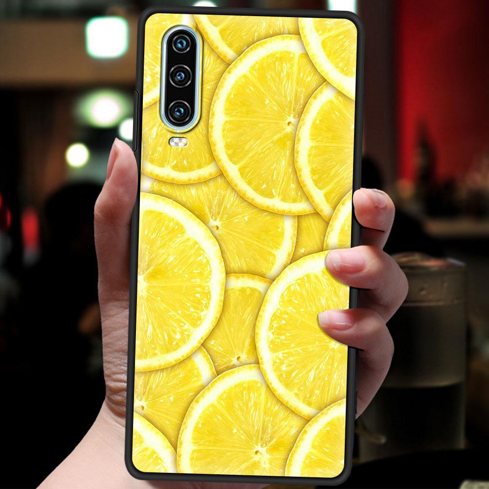 Mediterranean Lemon Soft Phone Case For Huawei P30 Lite P50 Pro P20 P40 Lite E P Smart Z 2021 Y6 Y7 Y9 2019 Y6p Y9s Y7a Cover