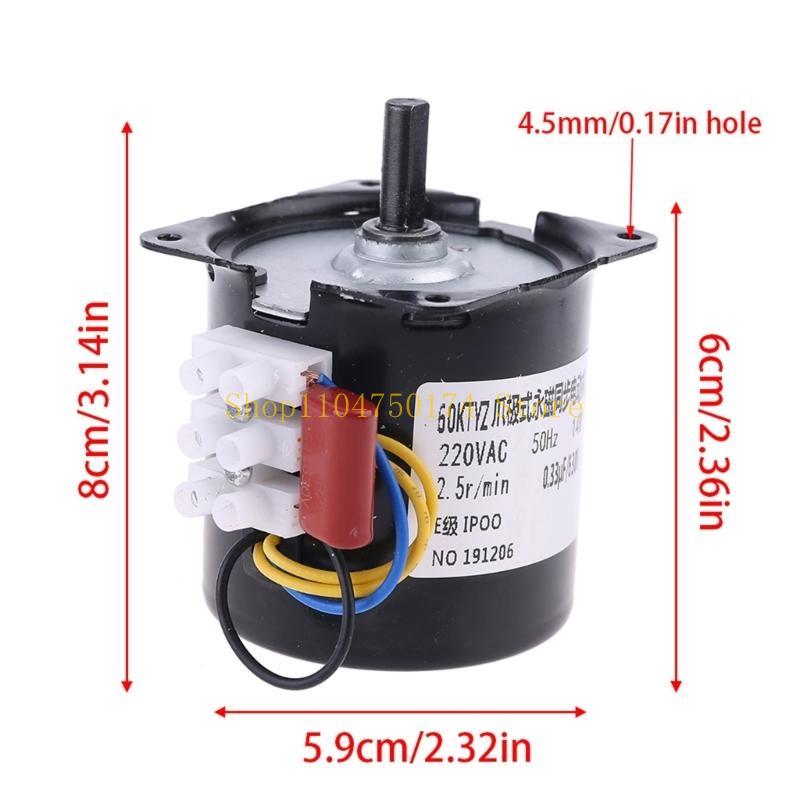 220V Automatic Incubator Eggs Hatcher Engine Reversible Geared Motor 2.5r/min top sale