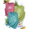 2026New Women's vest3Pieces Dandelion Wildflower Print Simple, Stylish, Casual, Versatile, Comfortable, Soft, Skin-friendly Spring/summer Top S-XXL