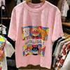 AnimeAnpanUnisex T Shirt For Kids 2026 Summer Short Sleeve Cartoon Print Casual Tee Boys Girls Tops Unisexs Shirts Women tshirts