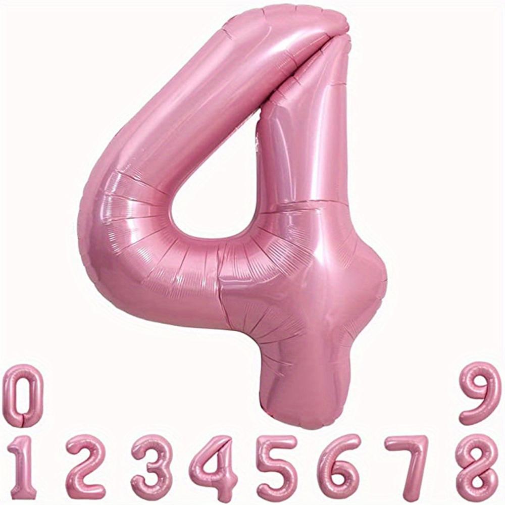 40inch Pink Foil Birthday Balloons Helium Number Ballon Figures Wedding Decor Birthday Party Decorations Baby Shower Globos 5
