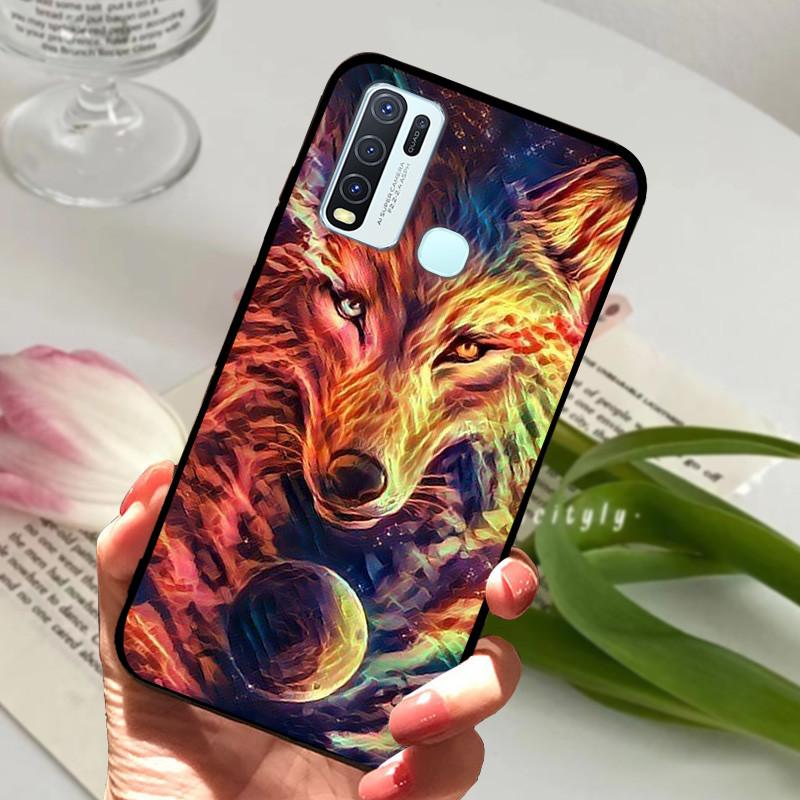 Pro Vivo Y30 1938 Y50 1935 Pouzdro zvířecí Silikonové Měkké TPU Zadní kryty Pro Vivo Y 30 50 Y30 2020 Pouzdro Ochranné Kreslené Funda