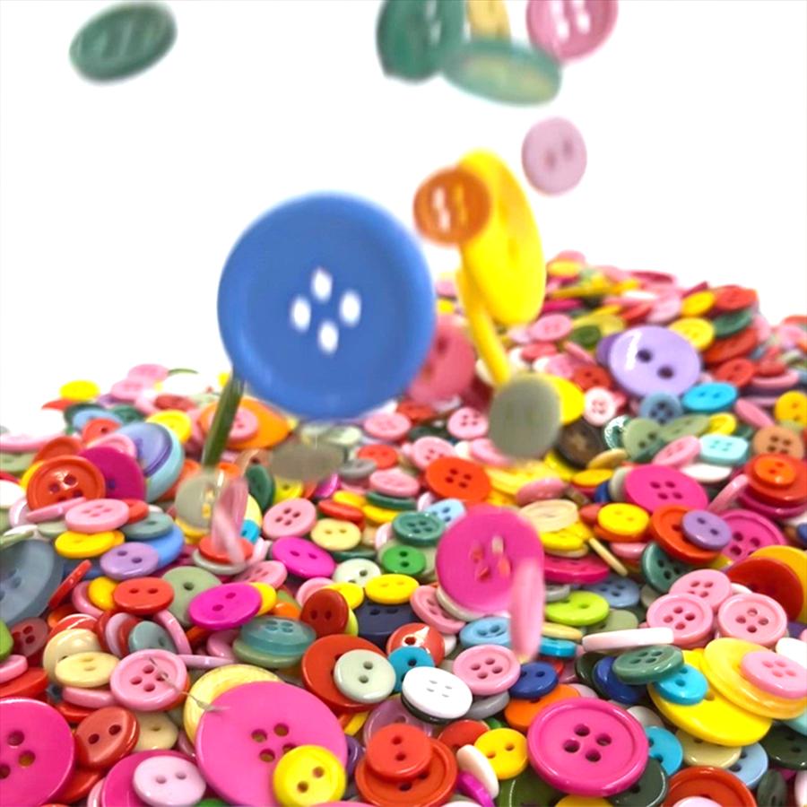 60/120/240 Stück Runde Kleine Knöpfe Bunt Bastelbedarf Nähen Kleidung DIY Malzubehör XJM