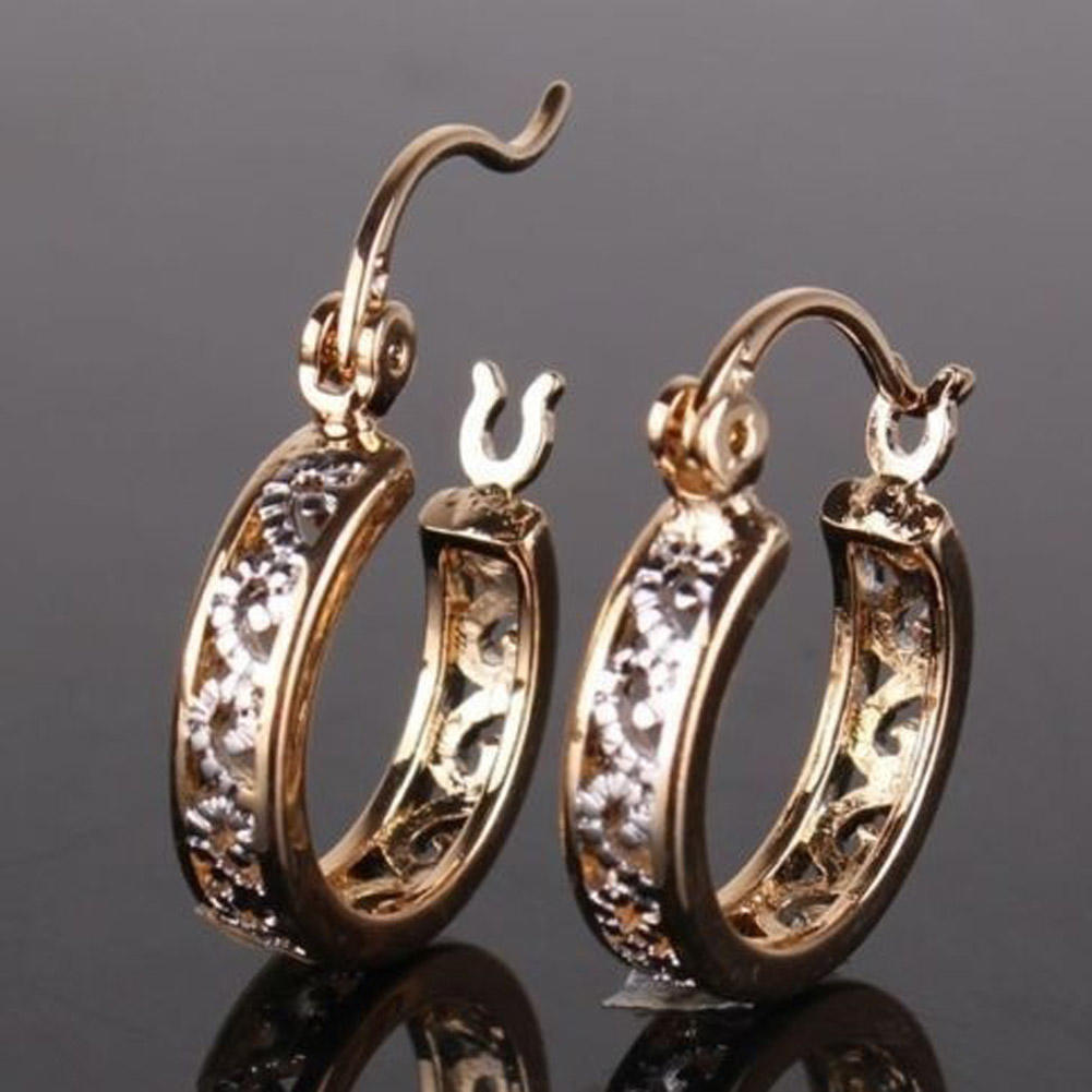 

Помолвочная серьга-хулап с полым дизайном из цинкового сплава с золотым и платиновым покрытием